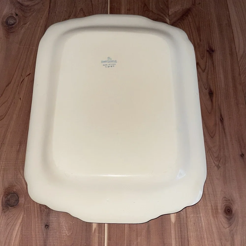 Vintage Homer Laughlin Ivory Platter Serving Tray 13